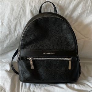 Michael Kors Kenly MD Backpack Black Leather